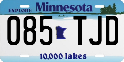 MN license plate 085TJD