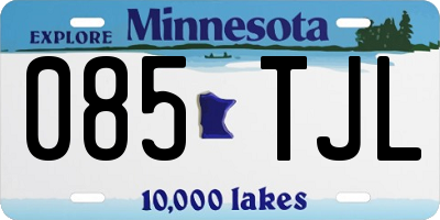 MN license plate 085TJL