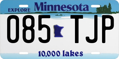MN license plate 085TJP