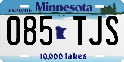 MN license plate 085TJS