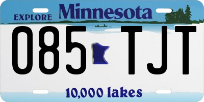 MN license plate 085TJT