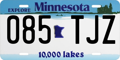 MN license plate 085TJZ