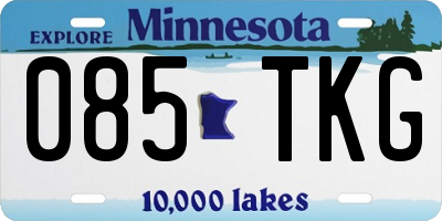 MN license plate 085TKG