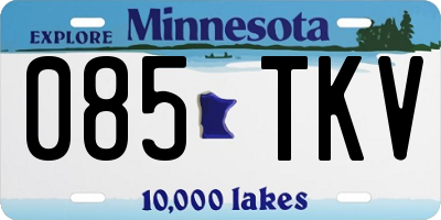 MN license plate 085TKV