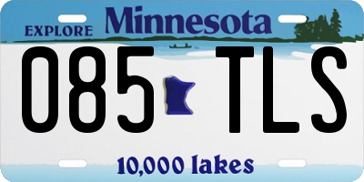 MN license plate 085TLS