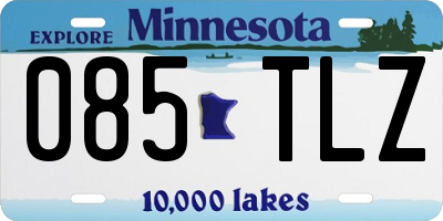 MN license plate 085TLZ