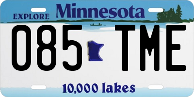 MN license plate 085TME