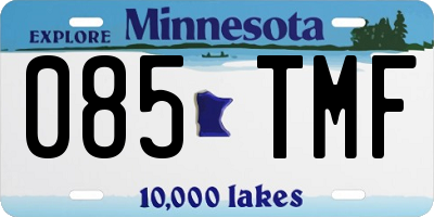 MN license plate 085TMF