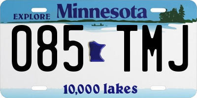 MN license plate 085TMJ