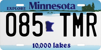 MN license plate 085TMR