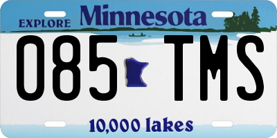 MN license plate 085TMS