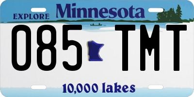 MN license plate 085TMT