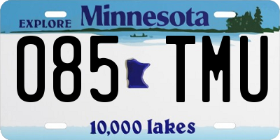 MN license plate 085TMU