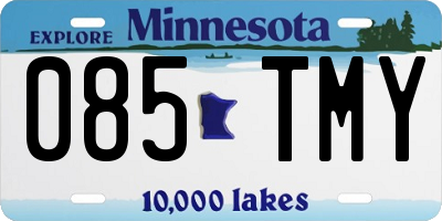 MN license plate 085TMY