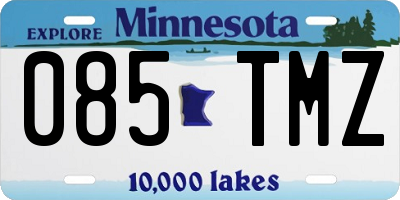 MN license plate 085TMZ