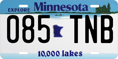 MN license plate 085TNB