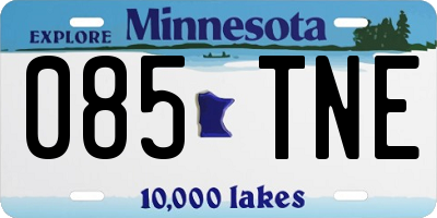 MN license plate 085TNE