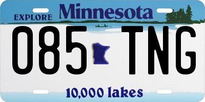 MN license plate 085TNG