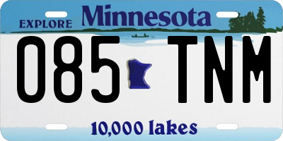 MN license plate 085TNM