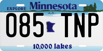 MN license plate 085TNP