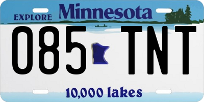 MN license plate 085TNT