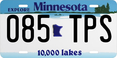 MN license plate 085TPS
