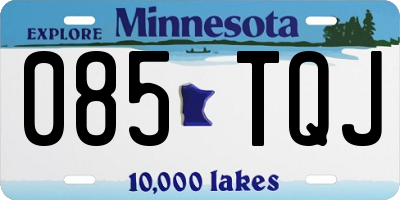 MN license plate 085TQJ