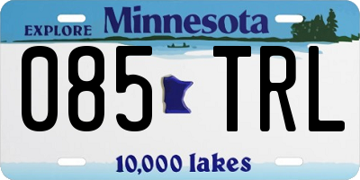 MN license plate 085TRL