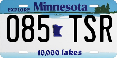 MN license plate 085TSR