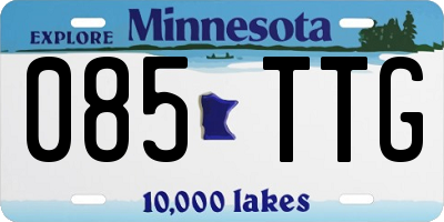 MN license plate 085TTG
