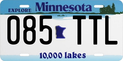 MN license plate 085TTL