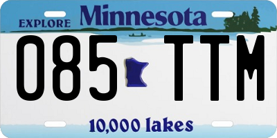MN license plate 085TTM