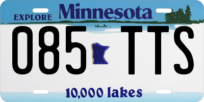 MN license plate 085TTS