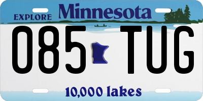 MN license plate 085TUG