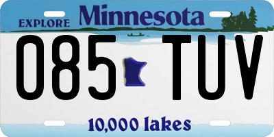 MN license plate 085TUV