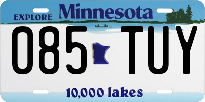 MN license plate 085TUY