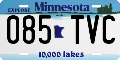 MN license plate 085TVC