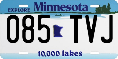 MN license plate 085TVJ