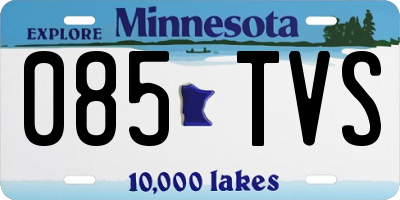 MN license plate 085TVS
