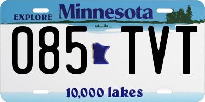 MN license plate 085TVT