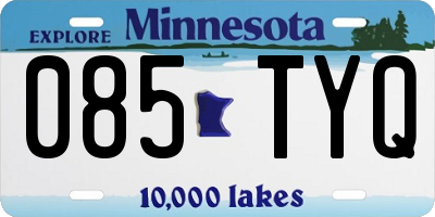 MN license plate 085TYQ