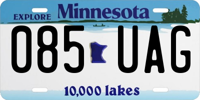 MN license plate 085UAG