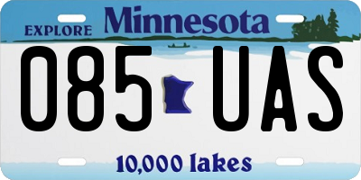 MN license plate 085UAS