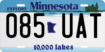 MN license plate 085UAT