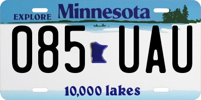 MN license plate 085UAU