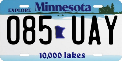 MN license plate 085UAY