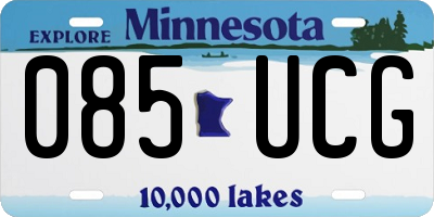 MN license plate 085UCG