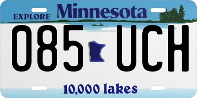 MN license plate 085UCH