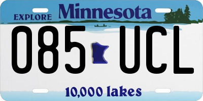 MN license plate 085UCL