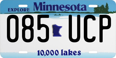 MN license plate 085UCP